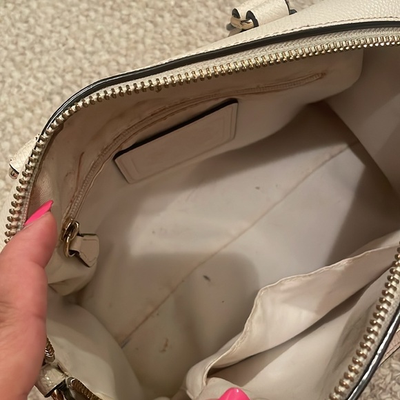 Coach Off-White Leather Satchel - Picture 5 of 9